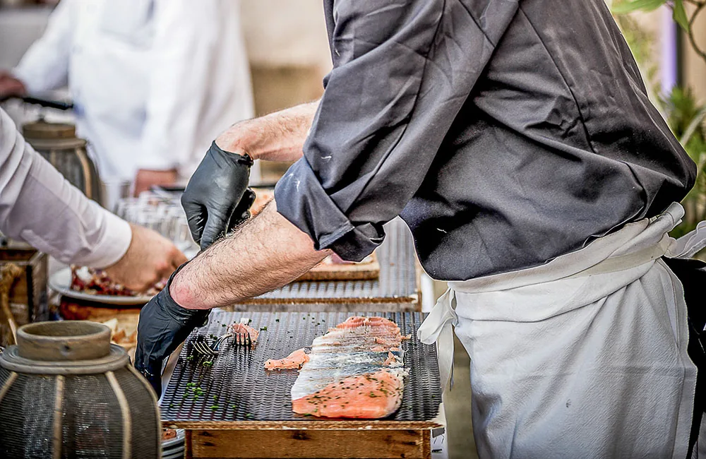 Cuisson à la plancha devant les convives